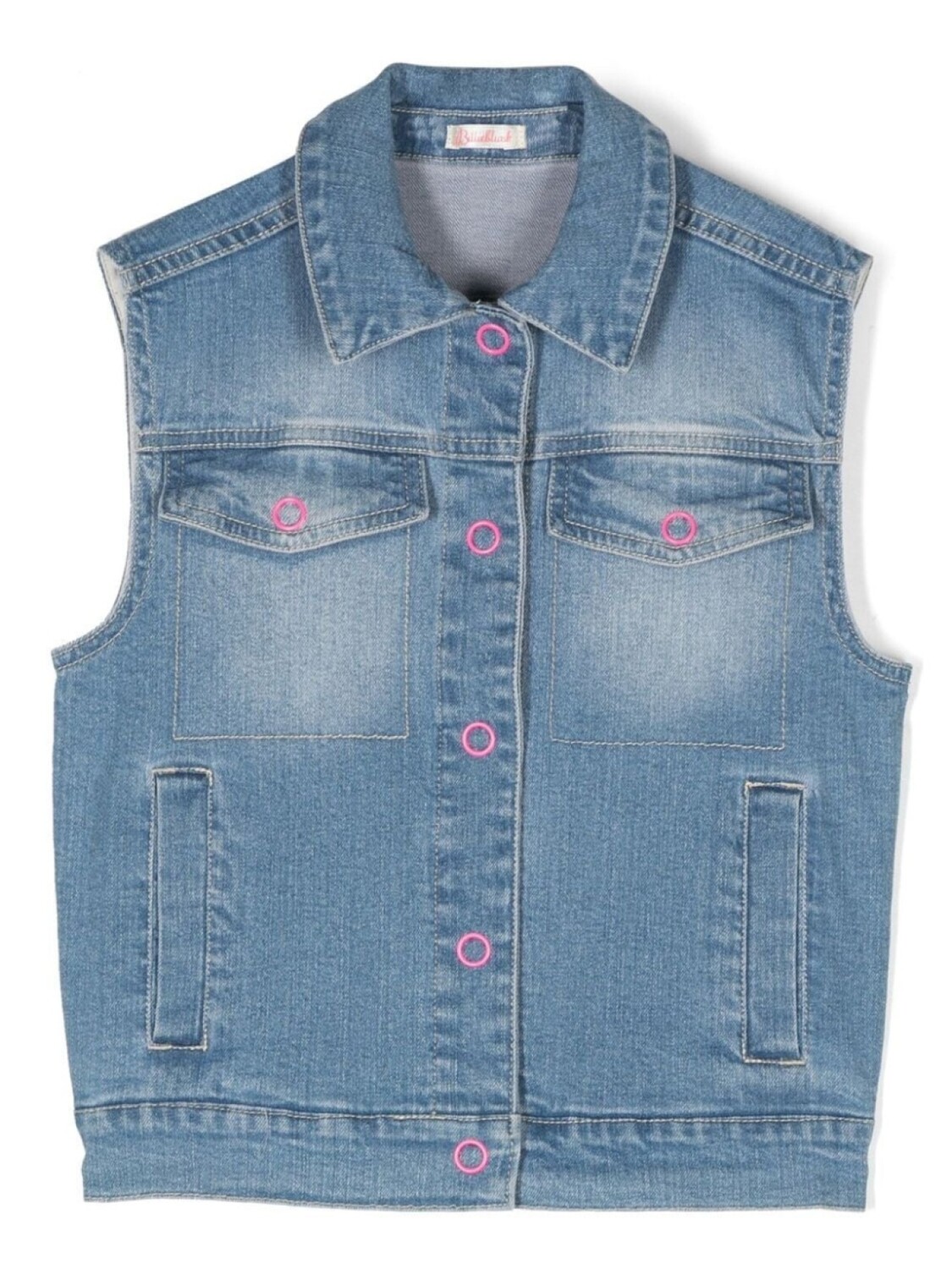 

Billieblush джинсовый жилет с вышивкой, синий