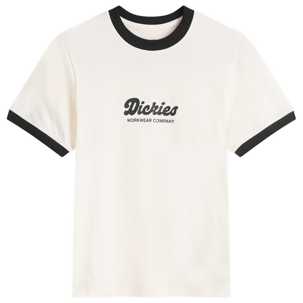 

Футболка Lewistown с контрастными манжетами Dickies, цвет egret