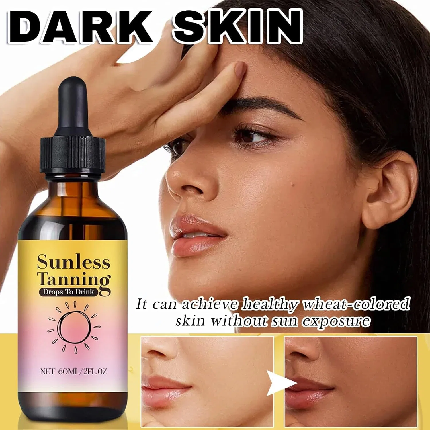 Капли для загара для приема внутрь, 5 упаковок Generic, 2-Tanning Drops For Drinking — фото 4