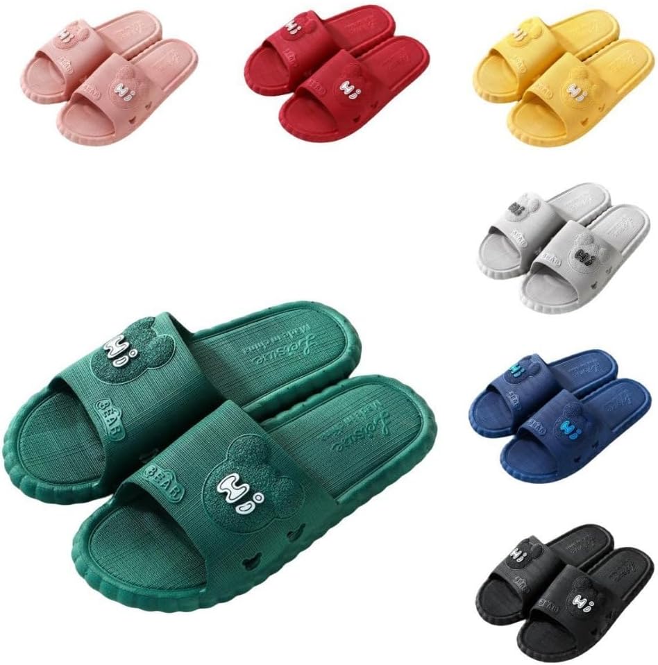 

Милые шлепанцы с мишкой для женщин Albiva, зеленый