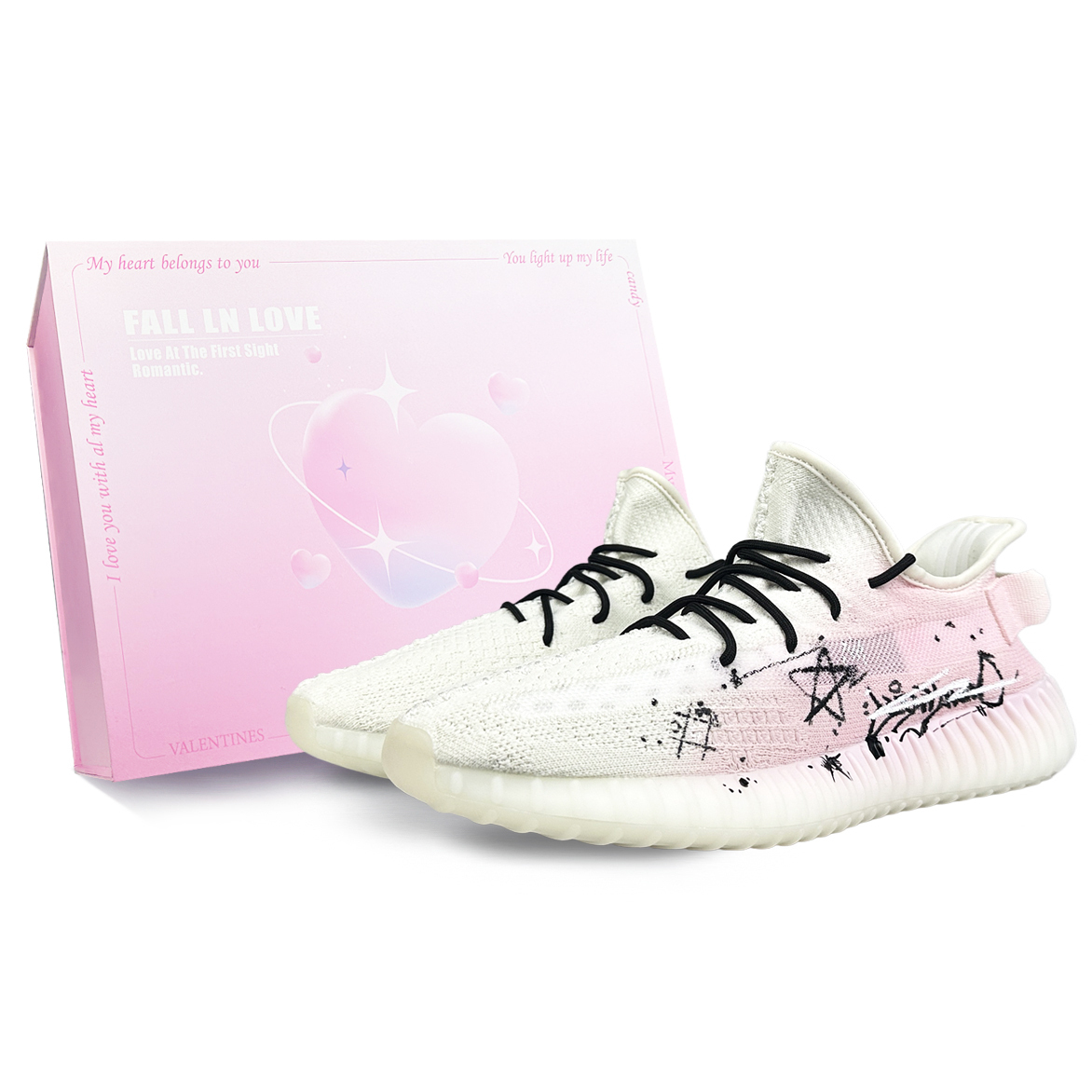 

Adidas Originals Yeezy Boost 350 V2 устойчивые к истиранию низкие кеды унисекс черно-белые белые, цвет White