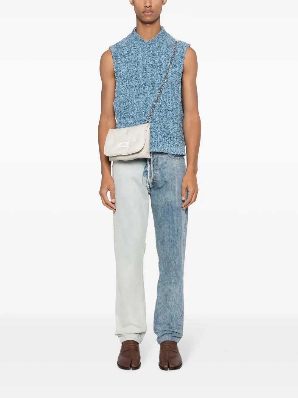 Маленькая сумка на плечо Glam Slam Flap MAISON MARGIELA, нейтральный — фото 2