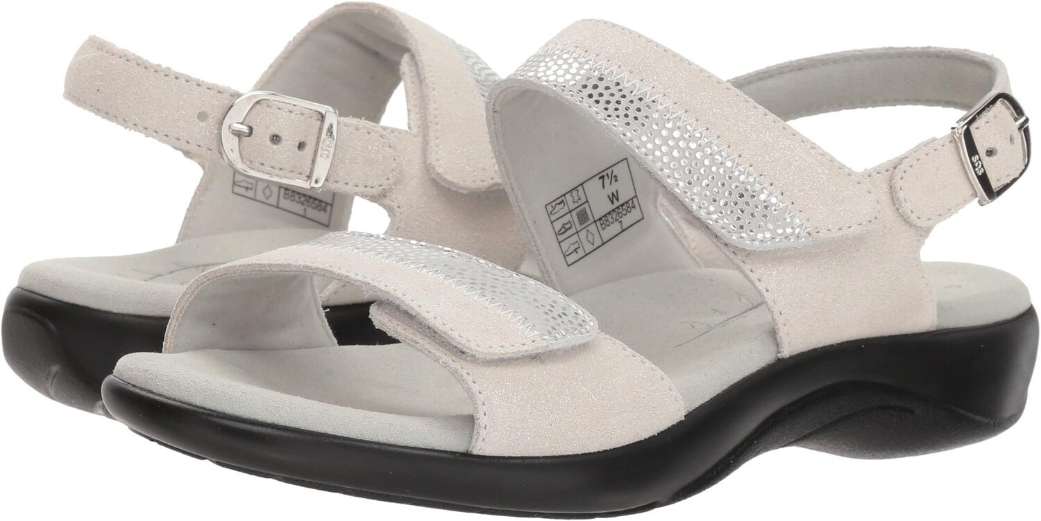 

Сандалии SAS Nudu Adjustable Comfort Sandal, цвет Silver Mist