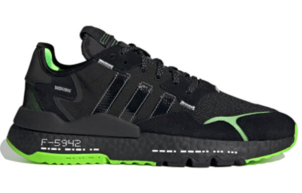 Кроссовки оригинальные nite jogger Adidas, черный — фото 2