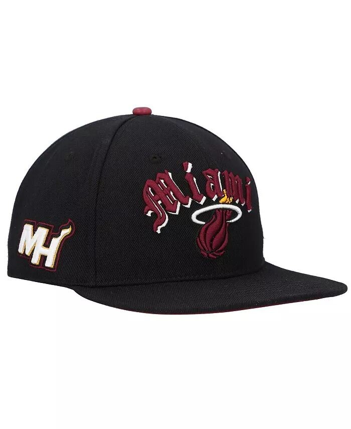 

Мужская черная кепка Miami Heat Old English Snapback Pro Standard, черный