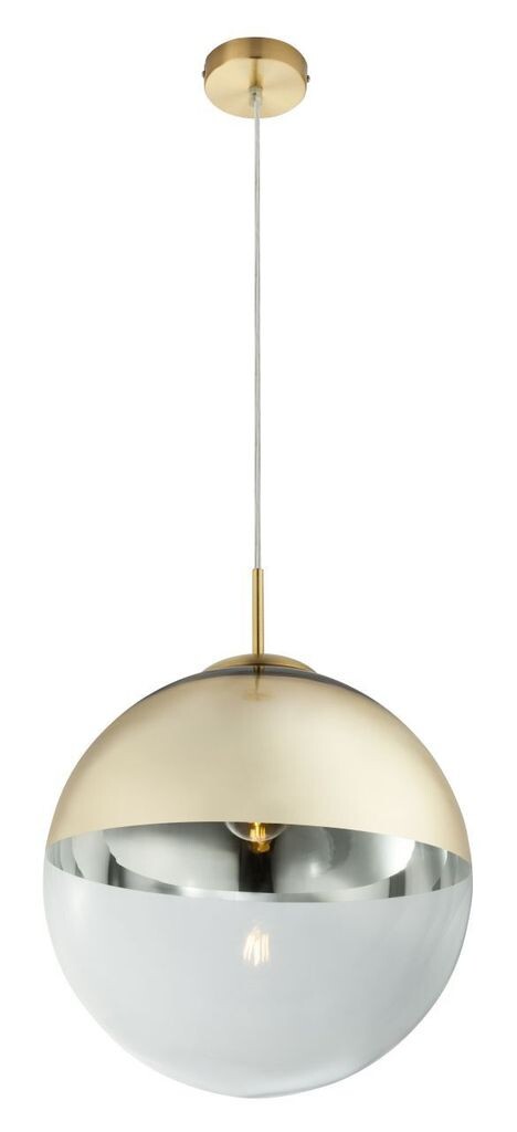 

Подвесной светильник Globo Lighting, легкий металл, стекло, золотистый, кабель из прозрачного ПВХ, ø: 330 мм, В: 1200 мм, без 1x E27 40 Вт 230 В., мультиколор