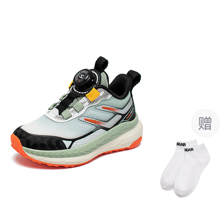 

Износостойкие поддерживающие низкие повседневные детские кроссовки Rebound Support HOBIBEAR, зеленый