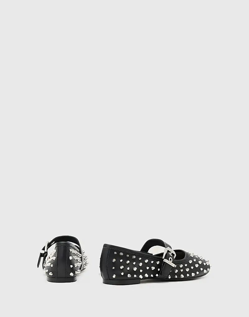 Туфли AllSaints Holly stud черного цвета — фото 4