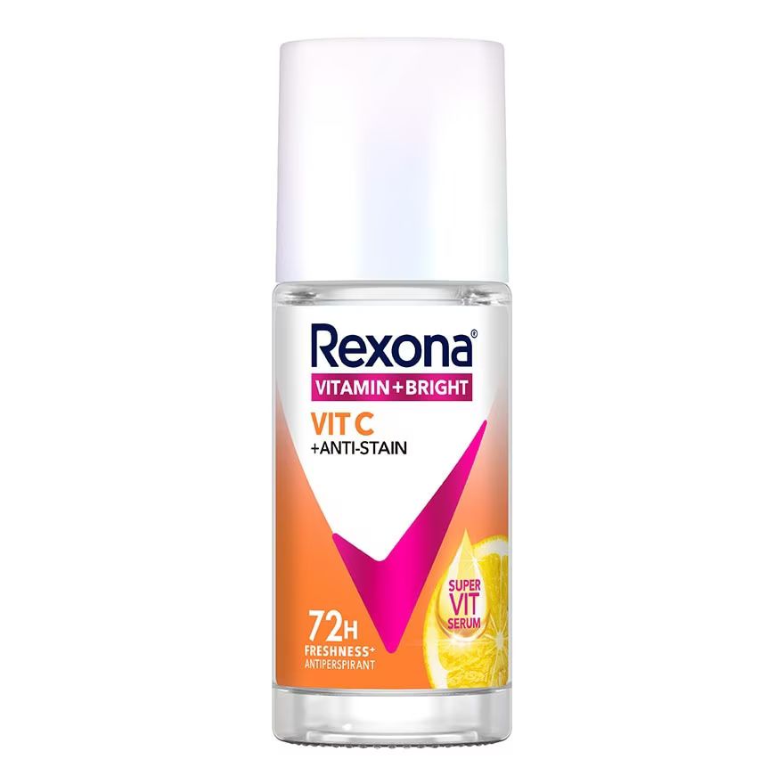 

Rexona Роликовый витамин + Bright Vit C + антиперспирант против пятен 45 мл. โรลออน ลดเหง, Orange