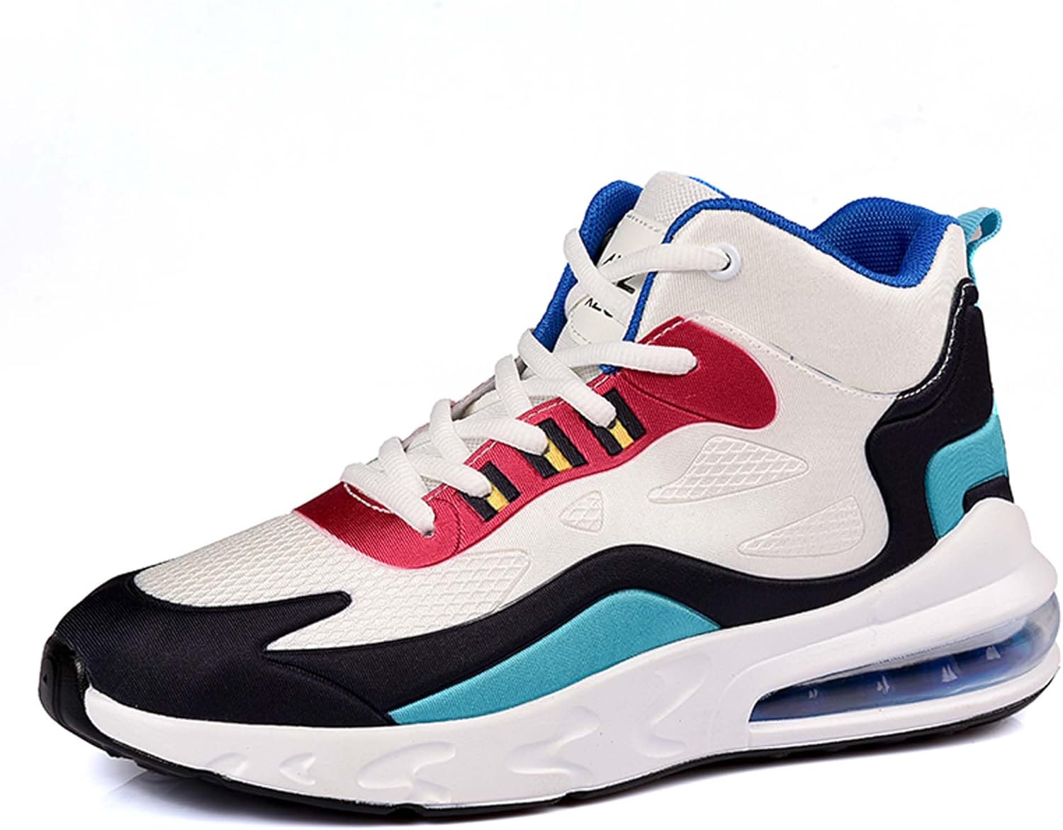 

Мужские высокие кроссовки для улицы, удобные с воздушной подушкой, для бега, противоскользящие, для ходьбы, модные баскетбольные кроссовки Dzbajrqm, красный/синий