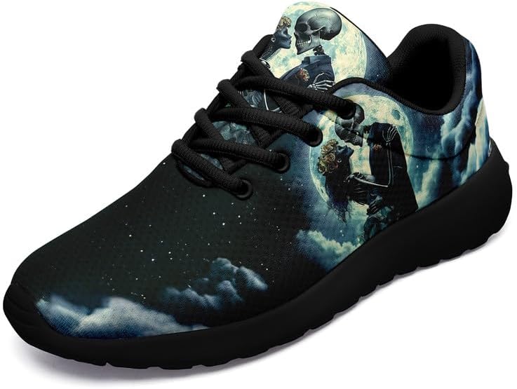 

Модные кроссовки с черепом для мужчин и женщин, розовые и черно-красные, повседневные, легкие, унисекс, для бега, тенниса и ходьбы Awsole