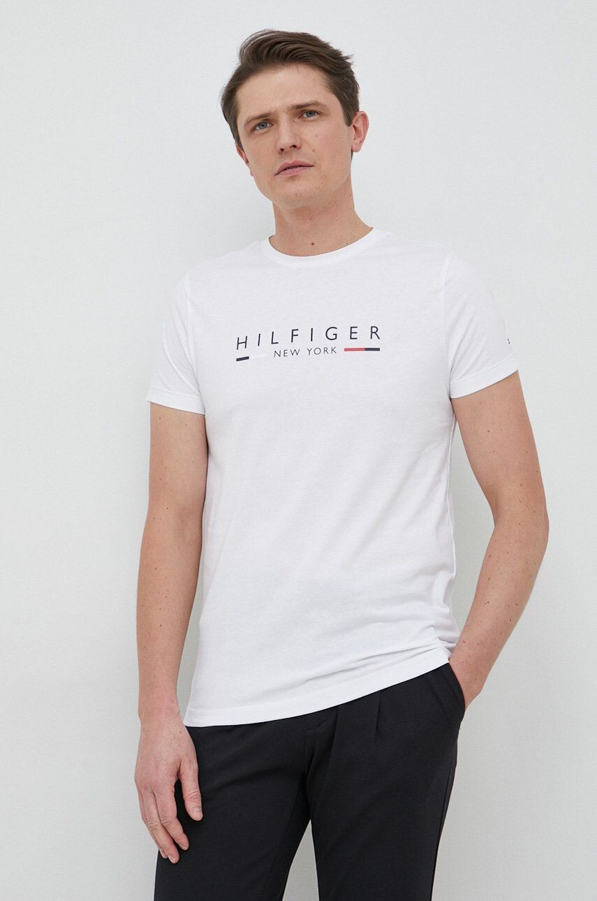

Хлопковая футболка Tommy Hilfiger, белый