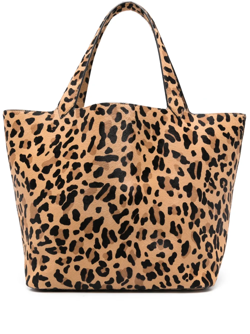 

Сумка-тоут с леопардовым принтом Alaïa, нейтральный