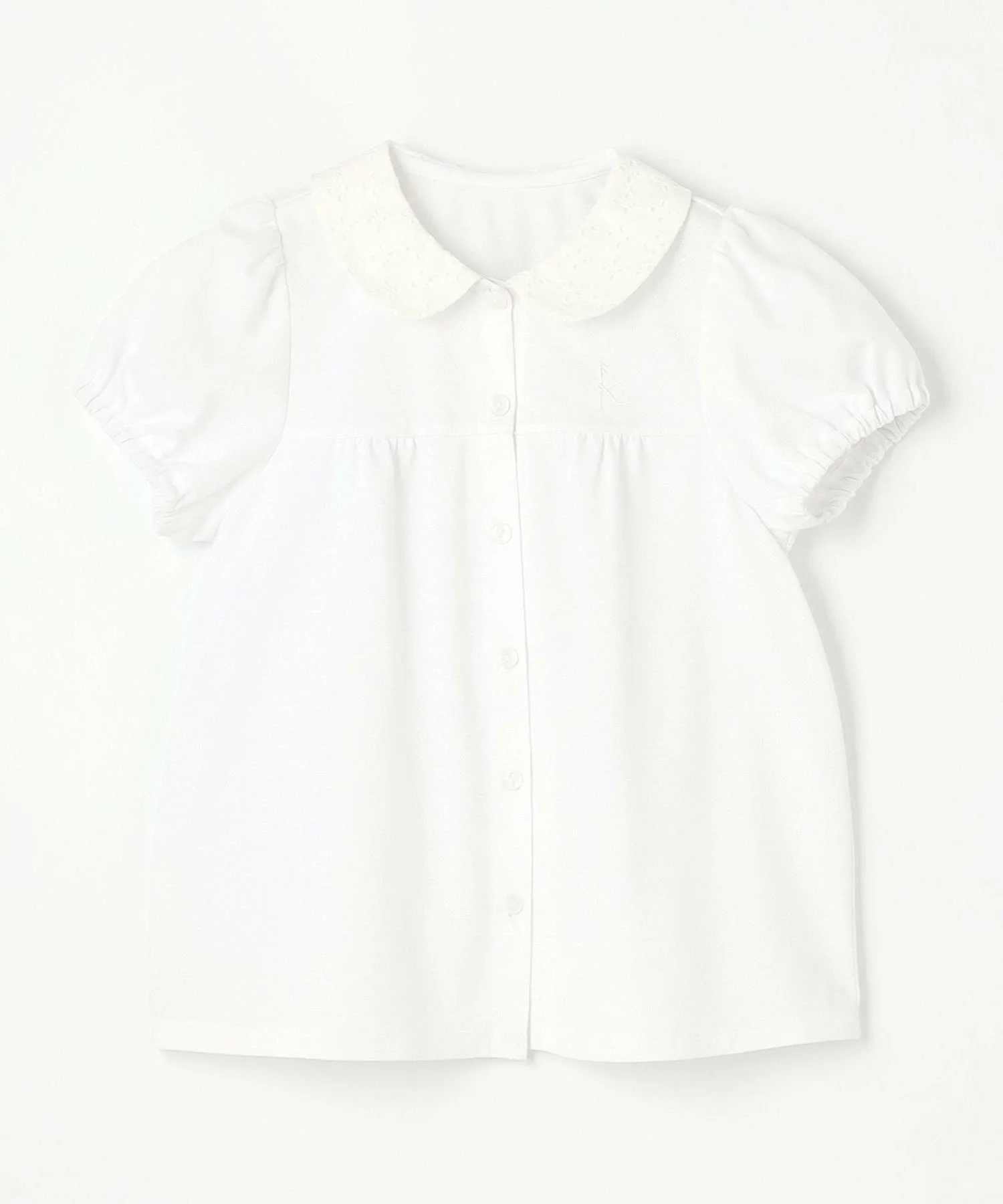 [110-140 см] Кружевная блузка Kids Suite, Off-white [002] — фото 4