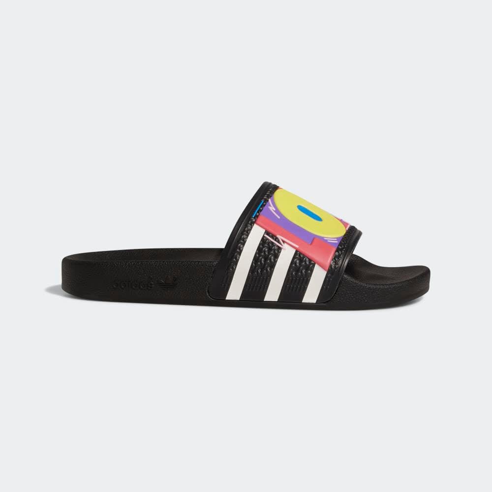 Мужские сандалии Adidas Originals AdiletteSlide, черно-белый — фото 3