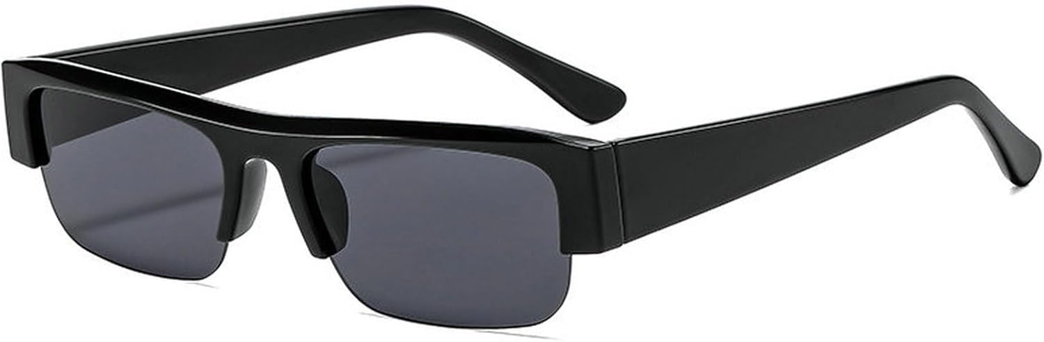 

Винтажные солнцезащитные очки COTIA маленького прямоугольного размера для мужчин и женщин, с оригинальной квадратной оправой, уникальные очки в полуободковой оправе, Black