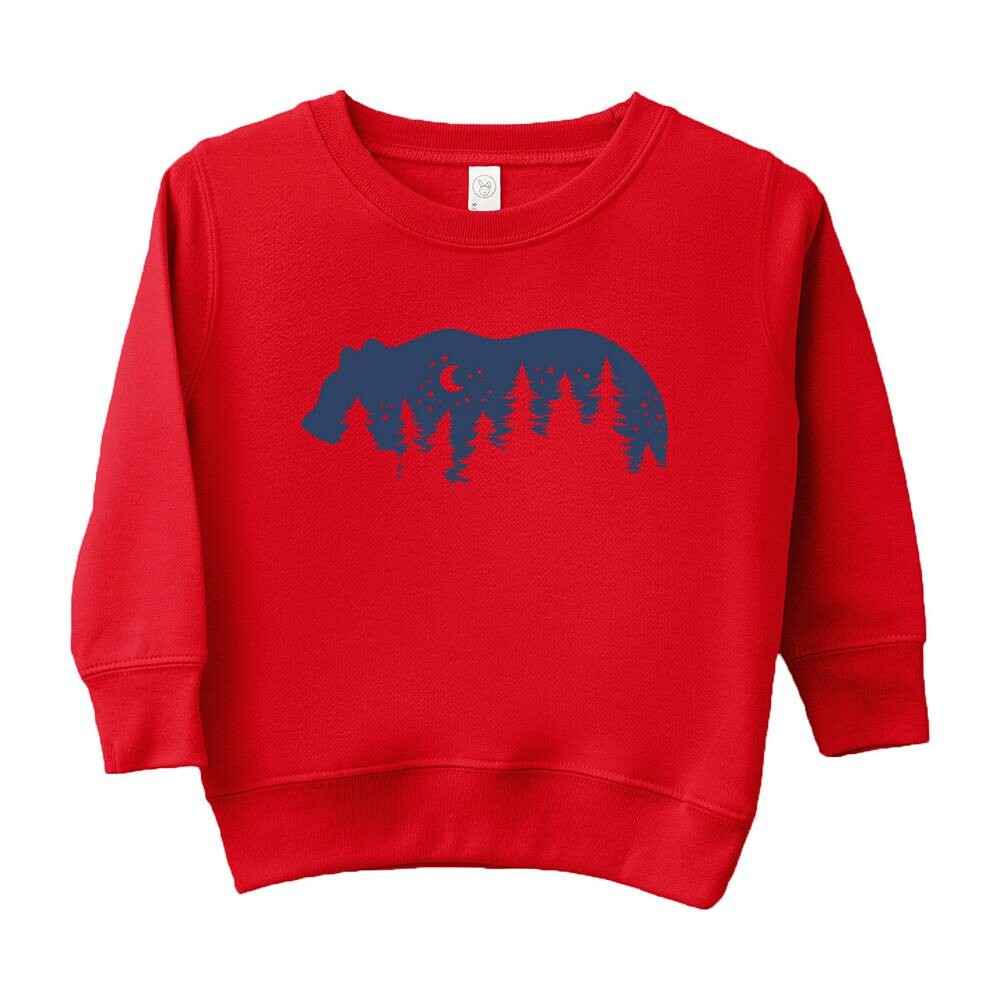 

Толстовка с рисунком Bear Trees для малышей The Juniper Shop, красный