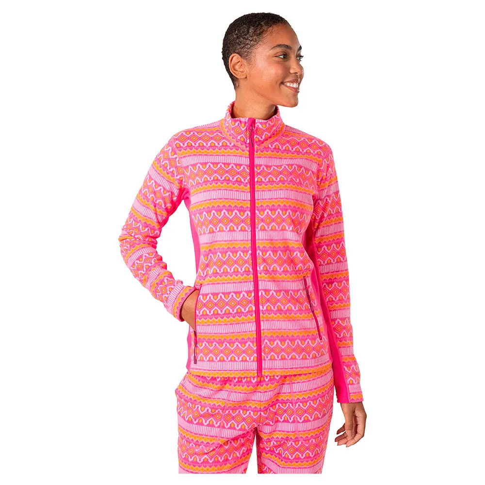 

Флис Kari Traa Olga full zip, розовый