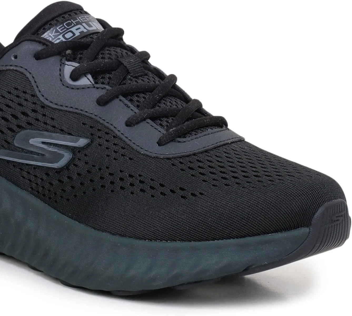 Skechers Go Run Now Lightdrive Мужские кроссовки, Black Textile Synthetic — фото 4