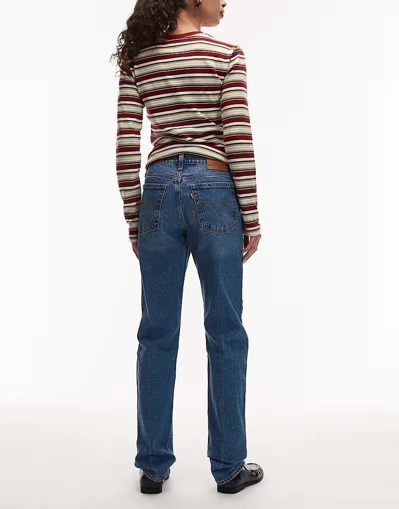 Джинсы Levis Wedgie Slim Levi's, синий — фото 2