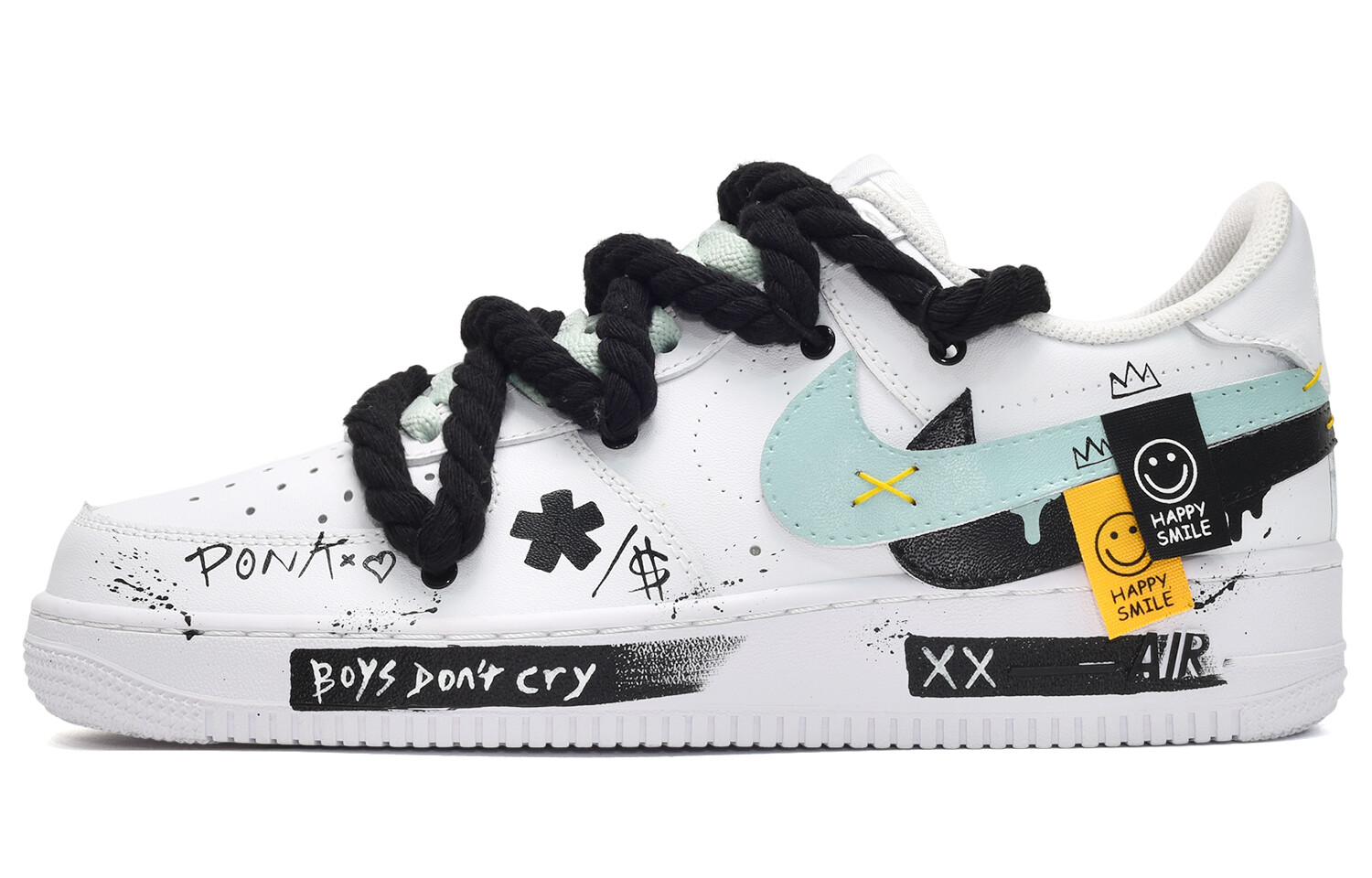 

Кроссовки Nike Air Force 1 Skateboard Shoes Men Low-Top Black White