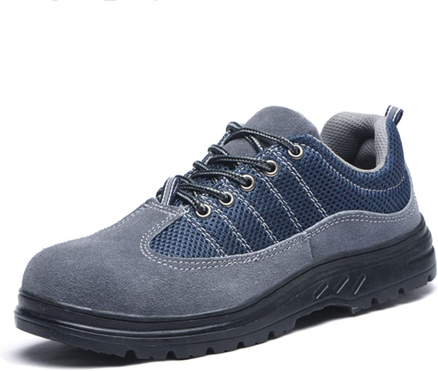 

Защитные обувь HISXUS для мужчин и женщин с стальным носком, кроссовки, легкие, дышащие, промышленные ботинки (Цвет: серый, Размер: 10.5 US)