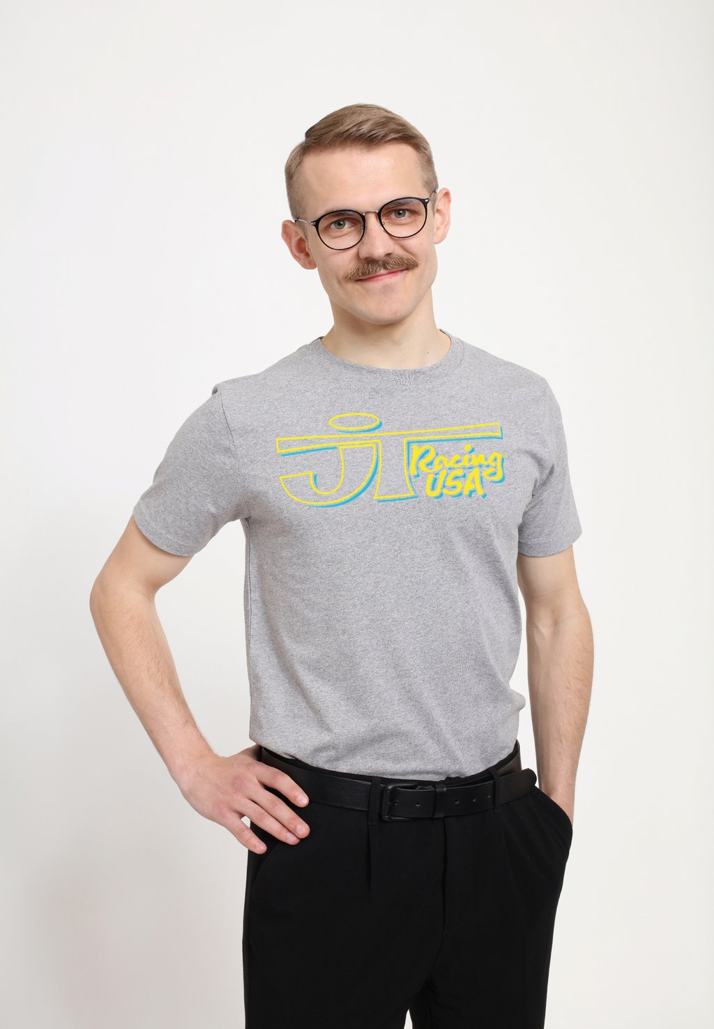 

Футболка с принтом Henry Tiger, цвет Heather Grey
