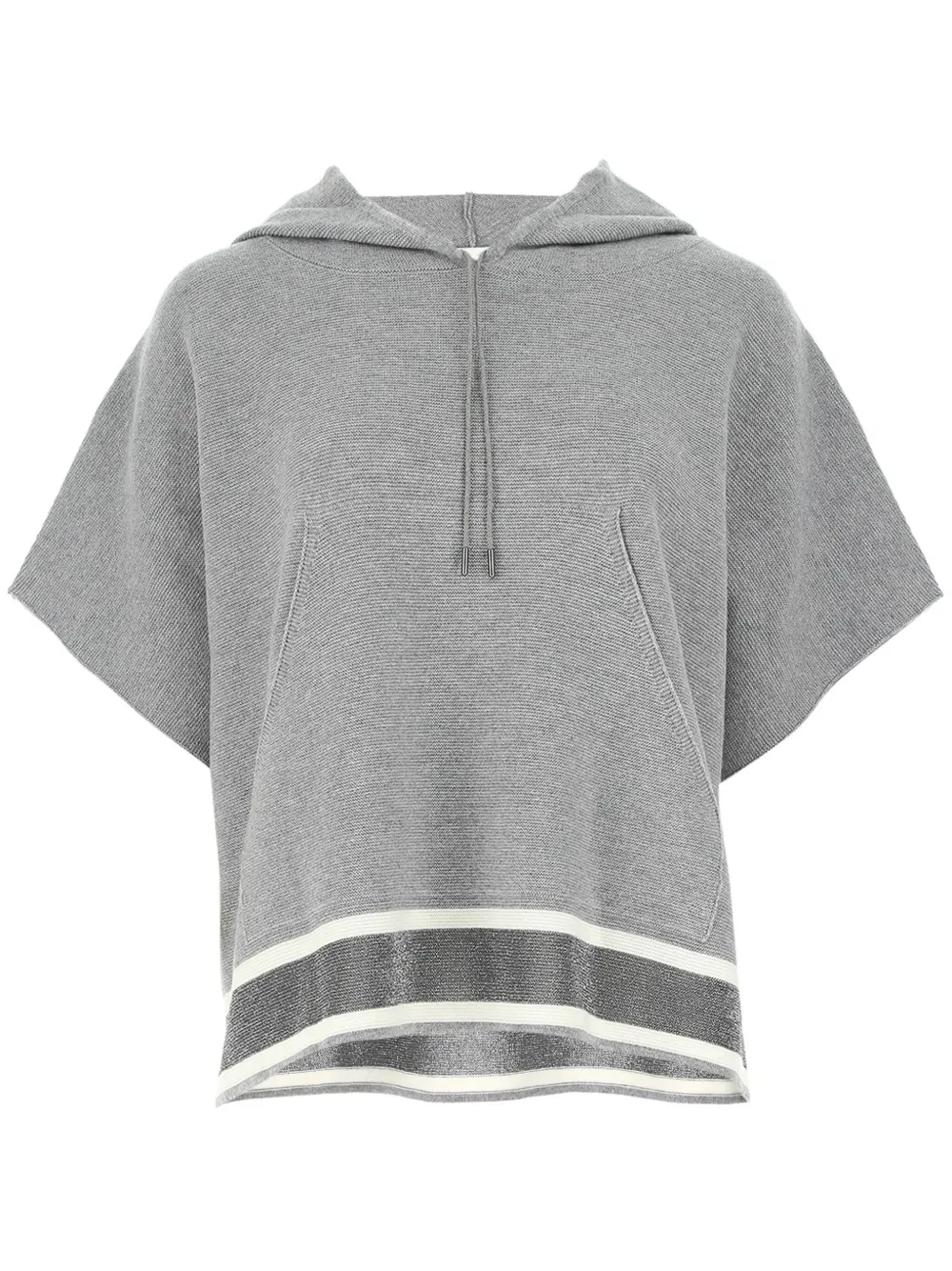 

Худи с короткими рукавами Fabiana Filippi, серый