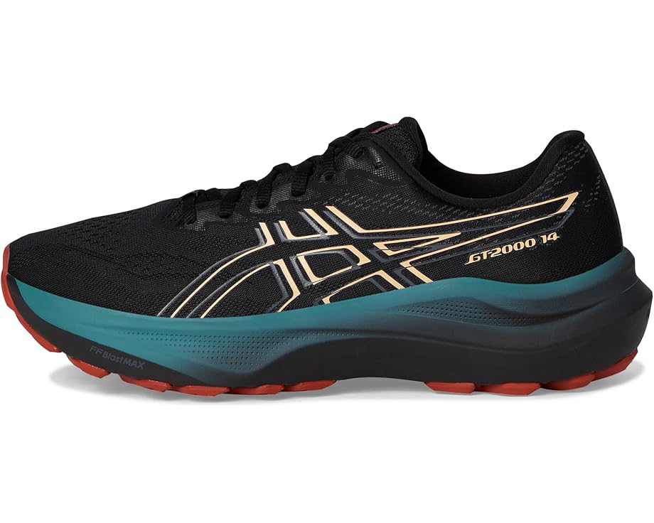 Мужские кроссовки ASICS GT-2000 14 GTX, Black/Apricot Crush — фото 4