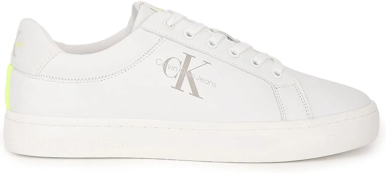 Кроссовки Calvin Klein Herren Classic Fluo Contrast Ym0ym00603 Cupole, White Ancient White — фото 4
