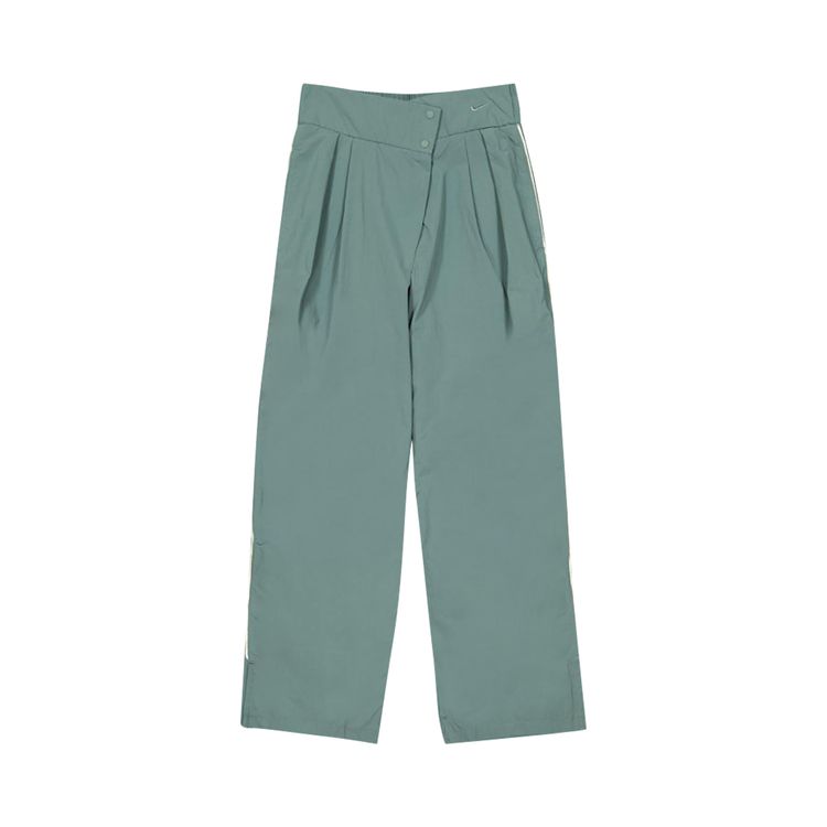 

Брюки Nike Mid-Rise Repel Asymmetrical Waist Trousers 'Vintage Green/Light Army/Vintage Green', зеленый