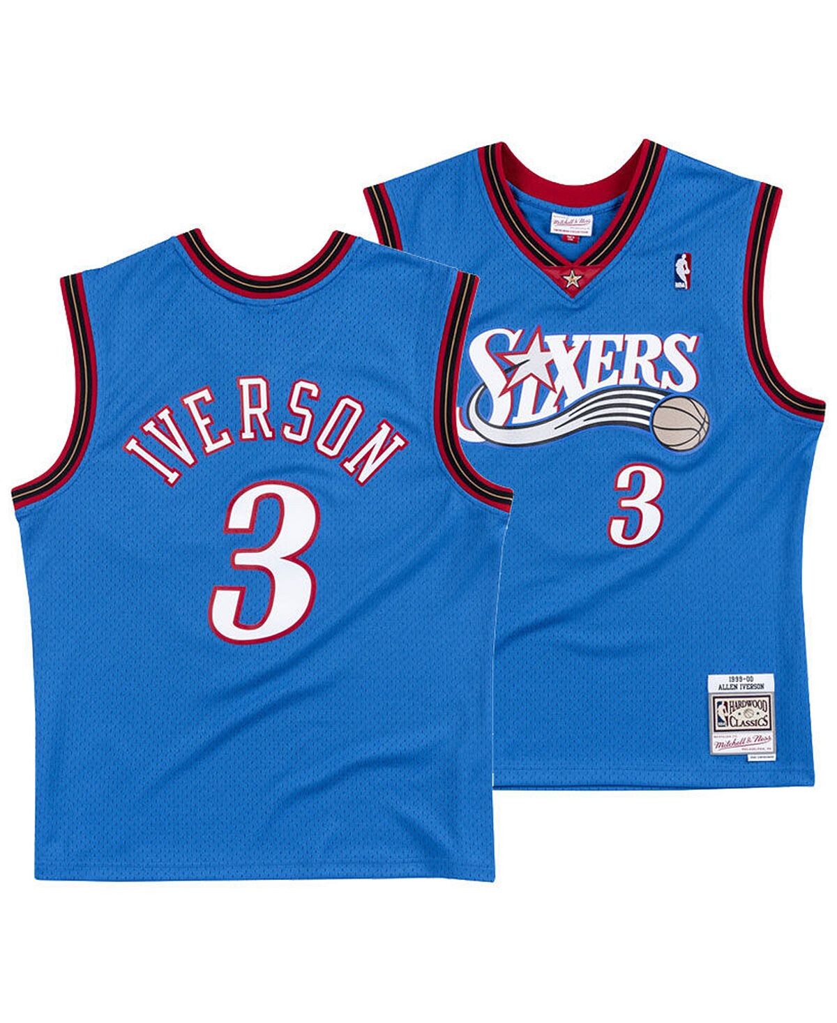 

Мужское джерси Allen Iverson Philadelphia 76ers Hardwood Classic Swingman Mitchell & Ness