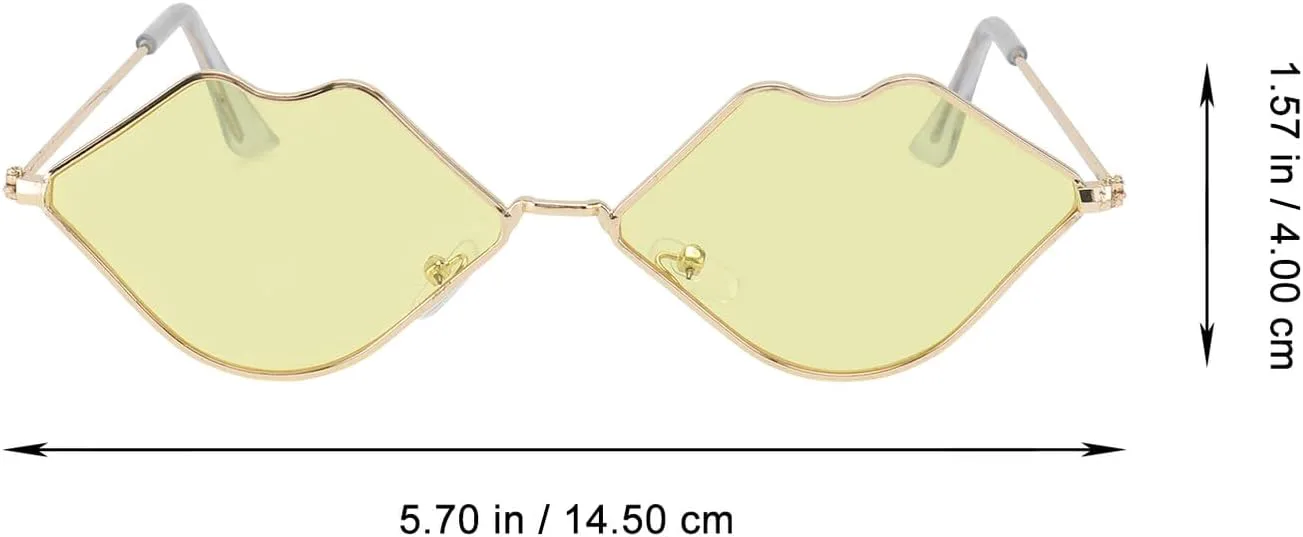 

Солнцезащитные очки GALPADA в форме губ для женщин, желтые очки в форме губ, модный аксессуар для фотосессий на открытом воздухе, вечеринок и путешествий