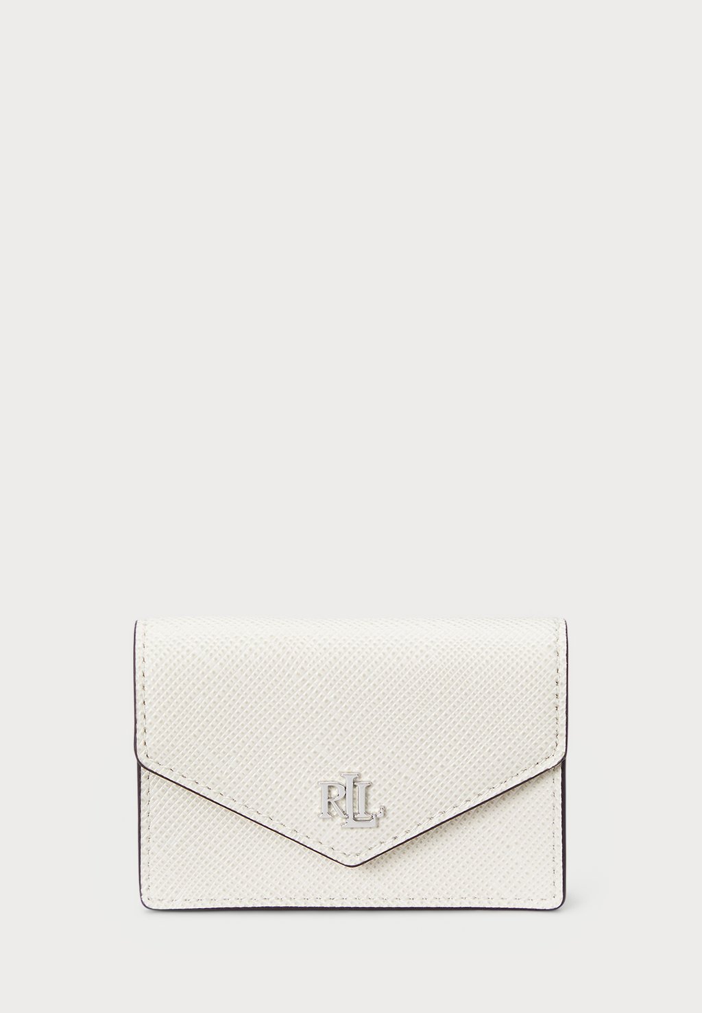 

Кошелек CROSSHATCH LEATHER SMALL FLAP CARD CASE Lauren Ralph Lauren, белый