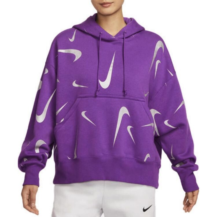 Свитшот женский Космический фиолетовый/Волчий серый Nike — фото 3