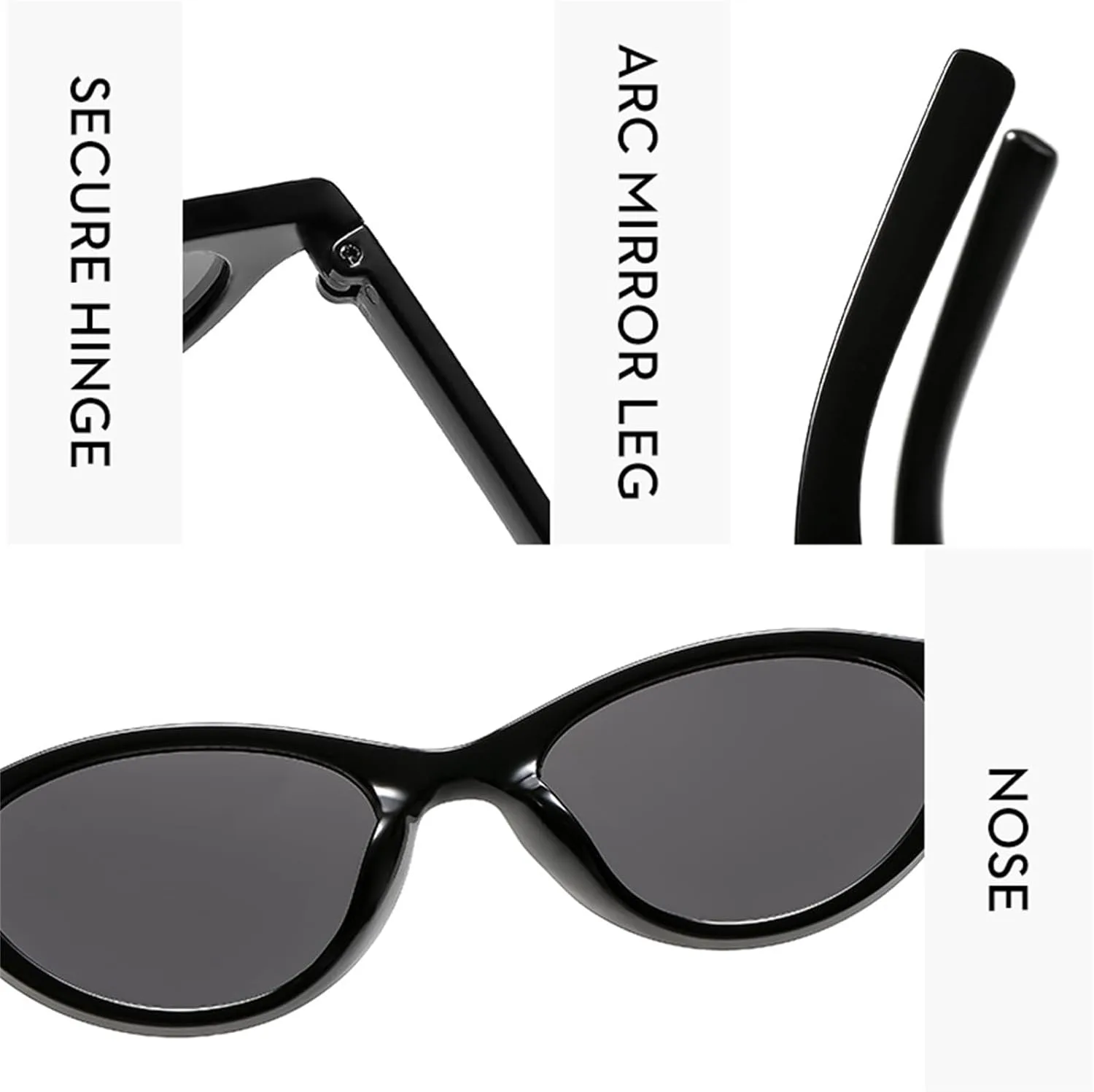 

Willochra Модные маленькие солнцезащитные очки «кошачий глаз» для женщин, винтажные солнцезащитные очки овальной формы с заклепками, цвет шампанского, C7