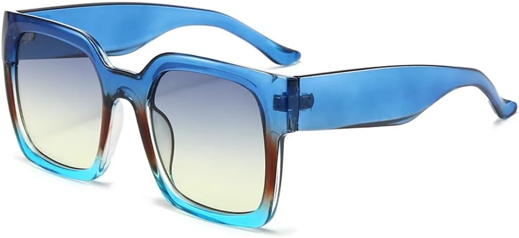 

Женские солнцезащитные очки в винтажном стиле с градиентной оправой, модные женские солнцезащитные очки зеленого цвета с защитой от УФ-излучения UV400, класса люкс SZVVBKK, Blue