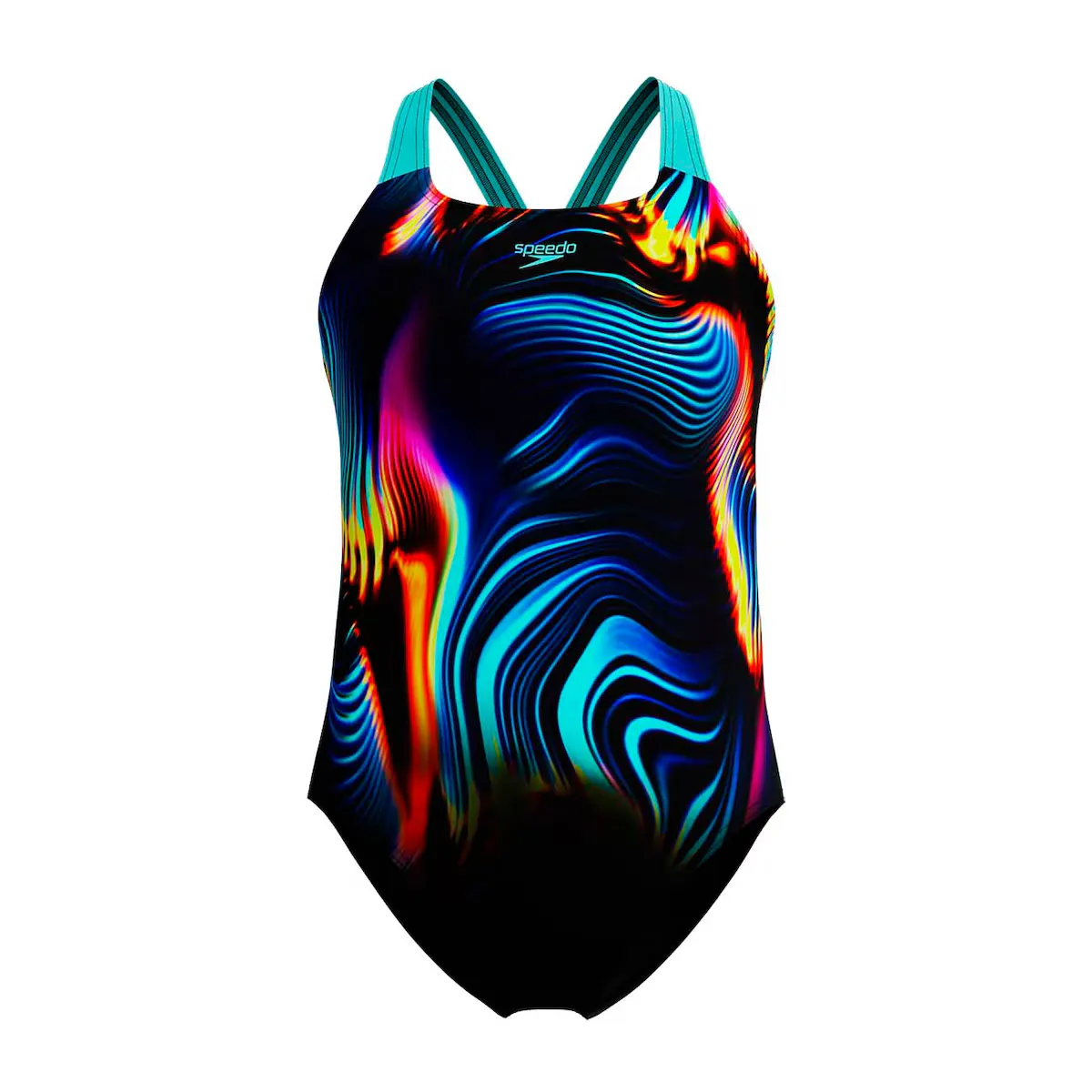 

Купальник Speedo Girls' Digital Placement Powerback, синий