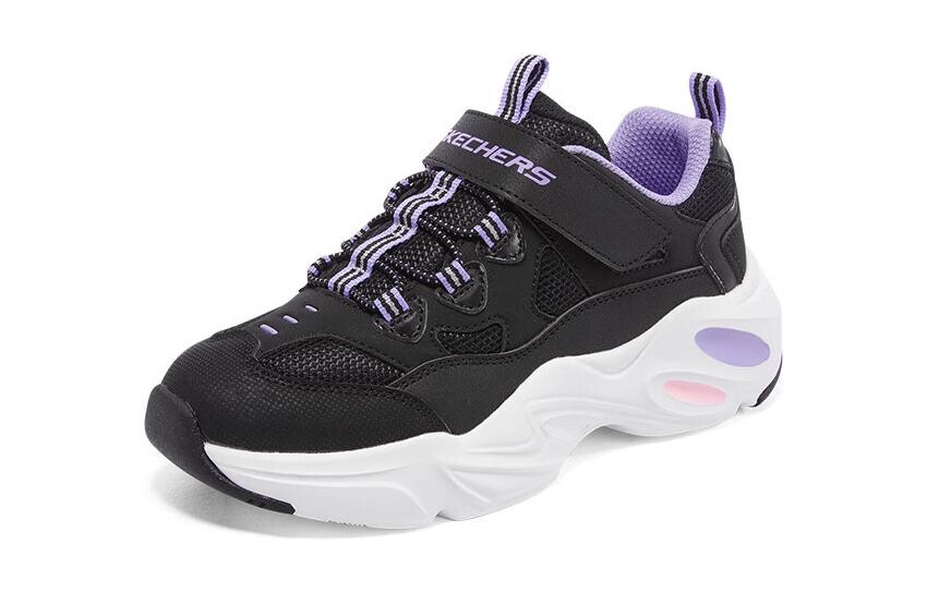 Кроссовки Skechers Kids Lifestyle Shoes Kids Low-top White, черный — фото 3