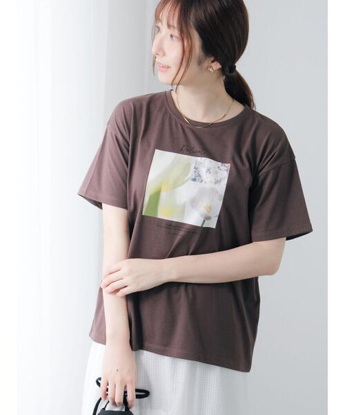 

Футболка с цветочным принтом Te chichi TERRASSE, коричневый