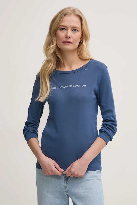 

Хлопковая водолазка United Colors Of Benetton, темно-синий