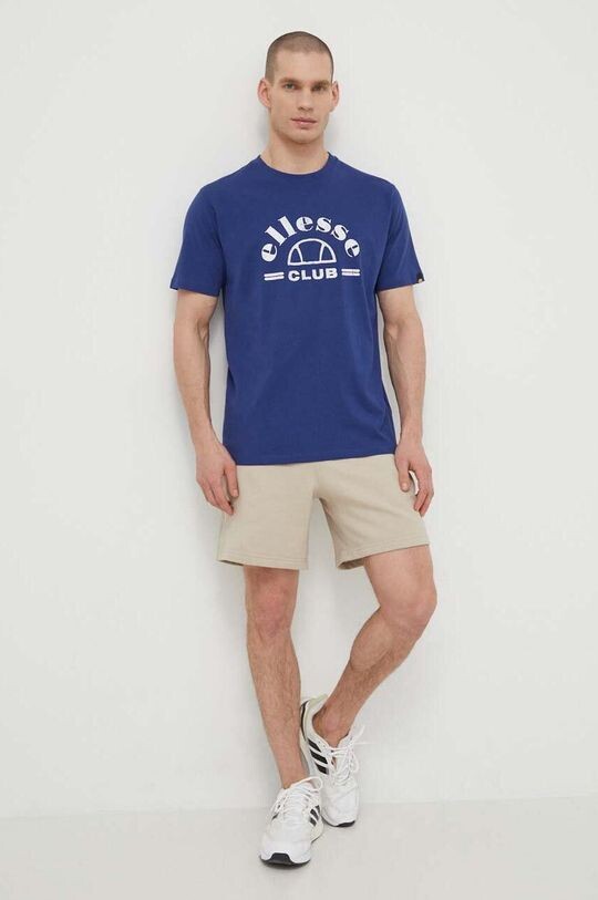 

Хлопковая футболка Club T-Shirt Ellesse, темно-синий