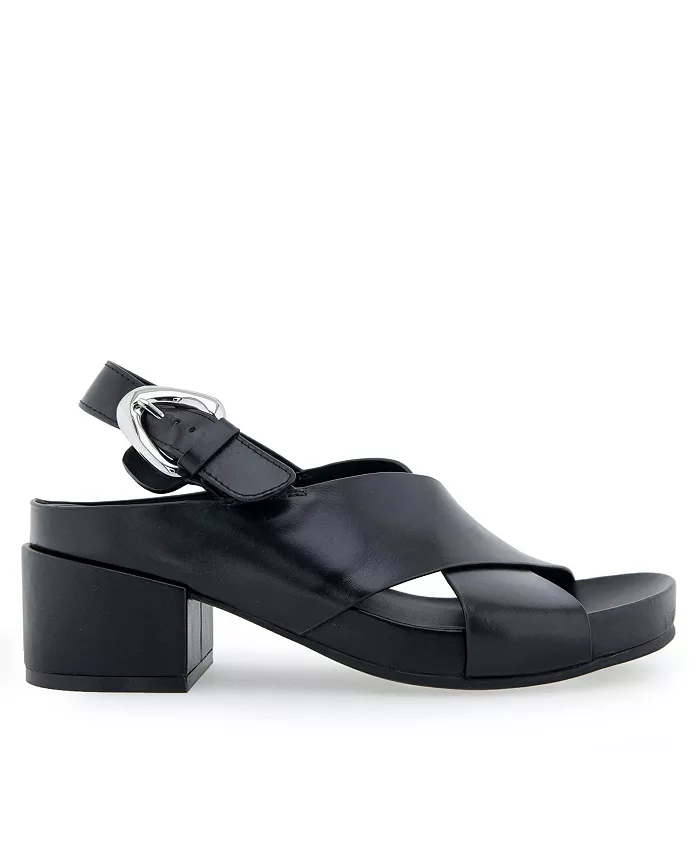Женские сандалии Chrystie на блочном каблуке с пряжкой Aerosoles, черный — фото 2