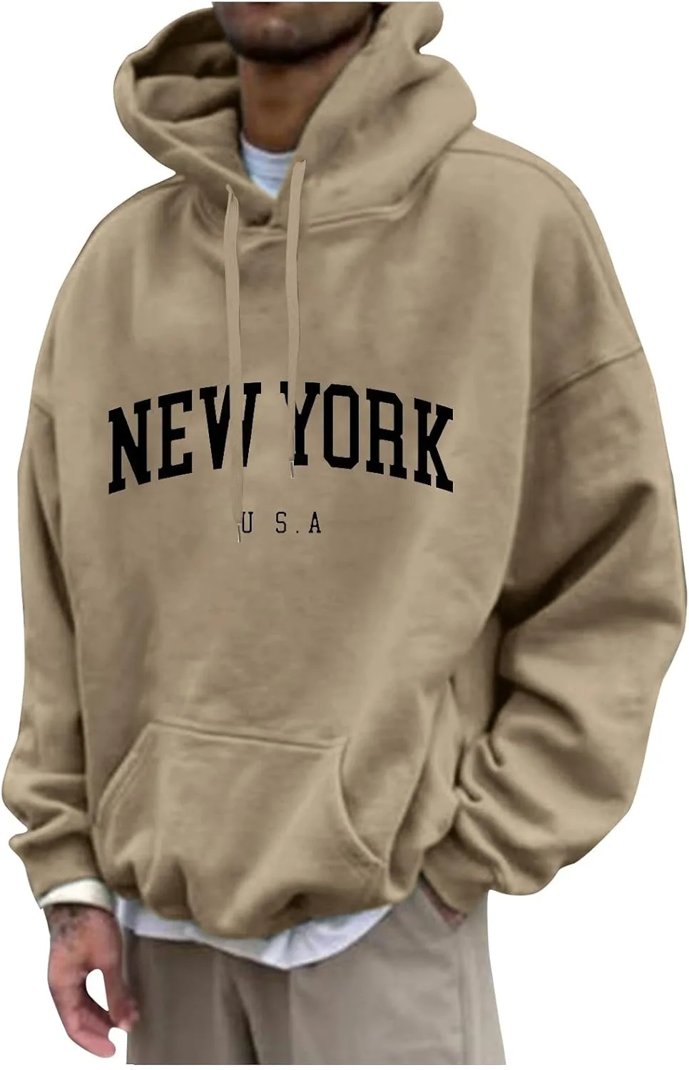 

Толстовка с капюшоном DuDubaby для мужчин Big and Tall, теплая вязаная