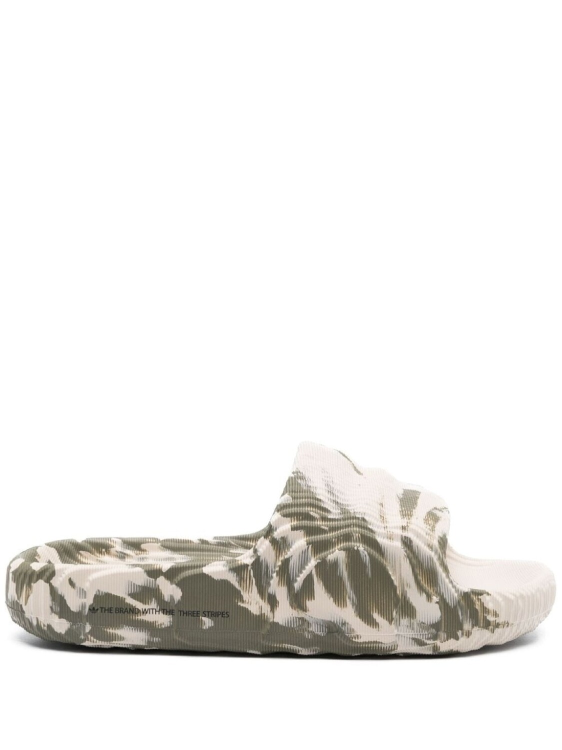 Adidas шлепанцы Adilette с камуфляжным принтом, зеленый