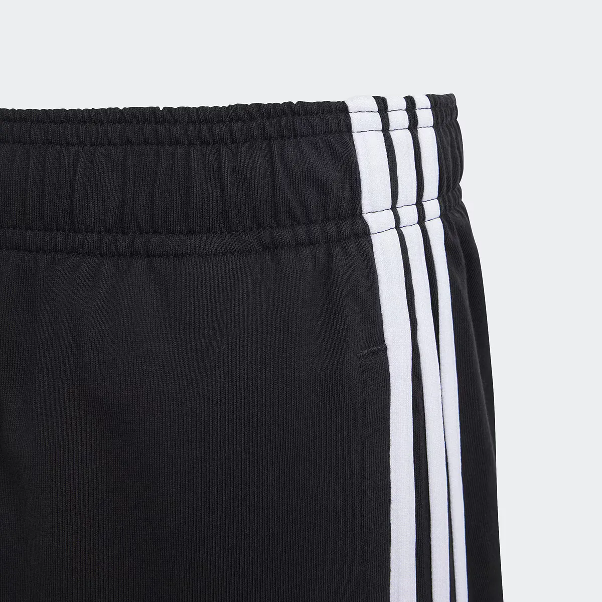 Kids' Essentials Трикотажные шорты Adidas с 3 полосками, чёрный — фото 3