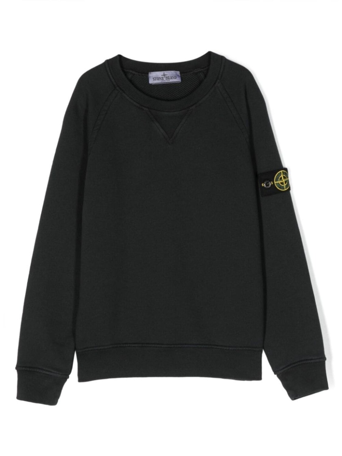 

Stone Island Junior толстовка с логотипом Compass, черный