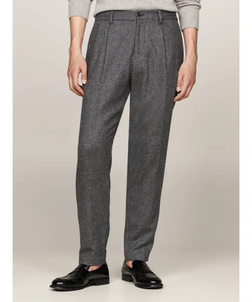 

Шерстяные брюки Tapered fit Tommy Hilfiger, серый