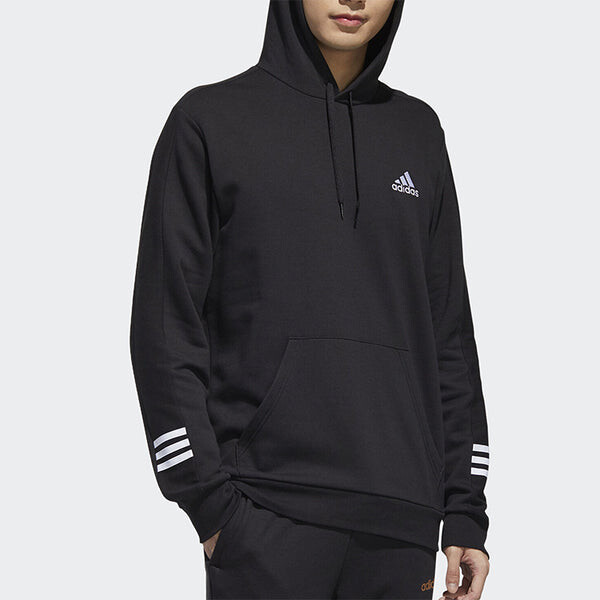 Толстовка adidas Sports Casual Hooded Sweater Men Black, черный — фото 3