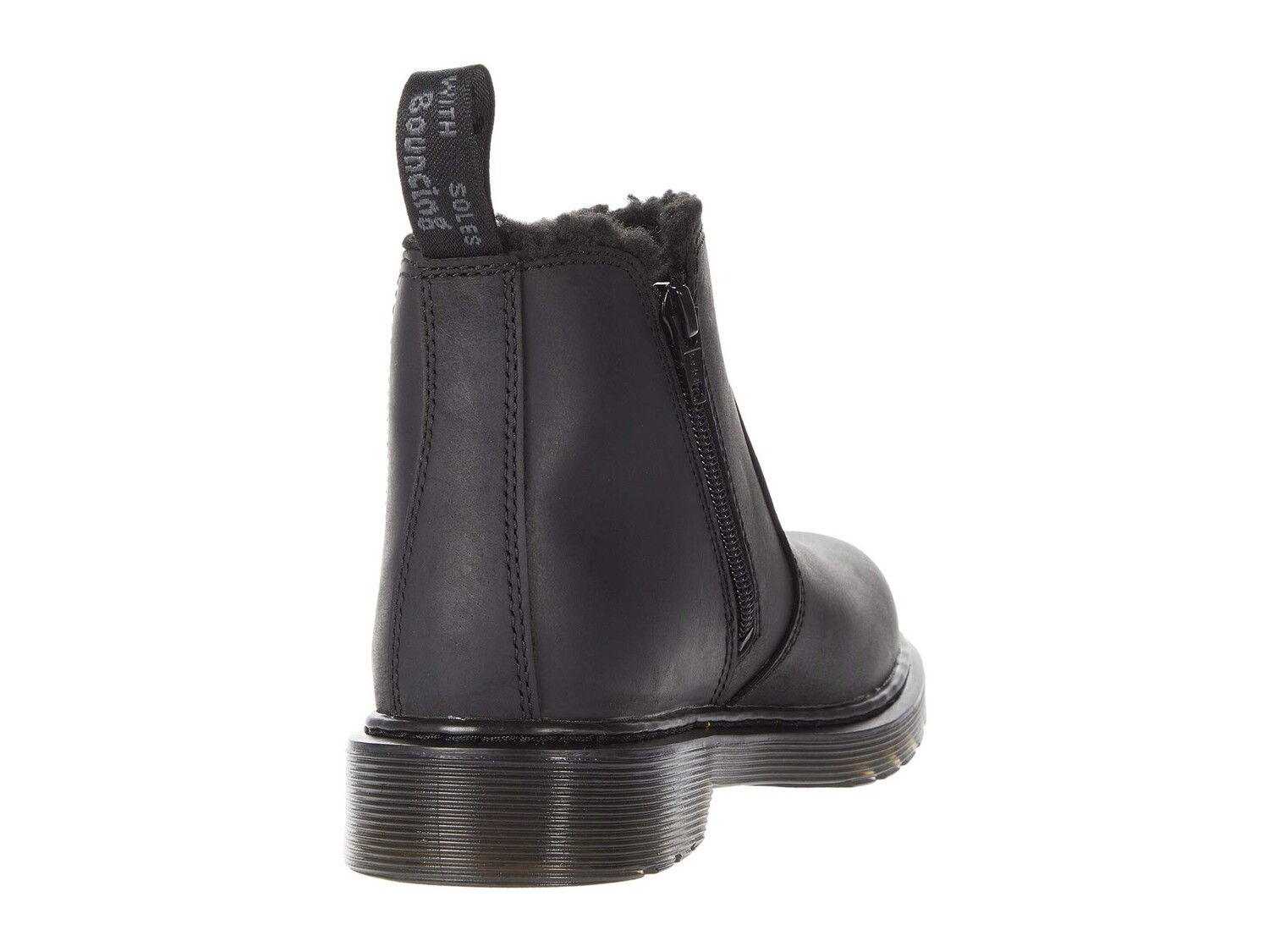 Ботинки детские Dr. Martens Kid's с мехом, черный — фото 4
